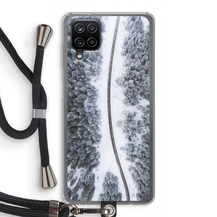 Snøfall: Samsung Galaxy A12 Transparant Hoesje met koord