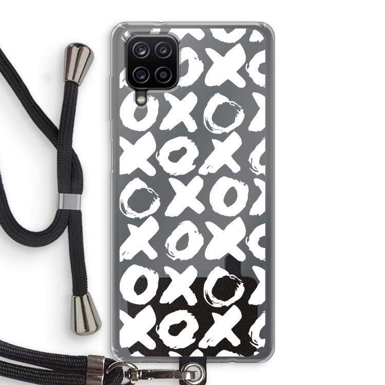 XOXO: Samsung Galaxy A12 Transparant Hoesje met koord