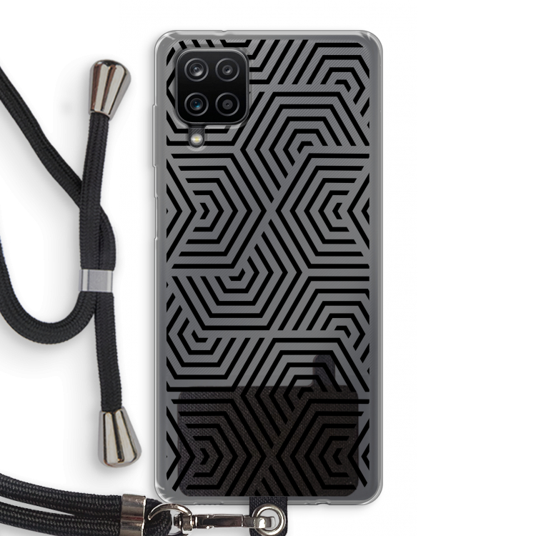 Magic pattern: Samsung Galaxy A12 Transparant Hoesje met koord