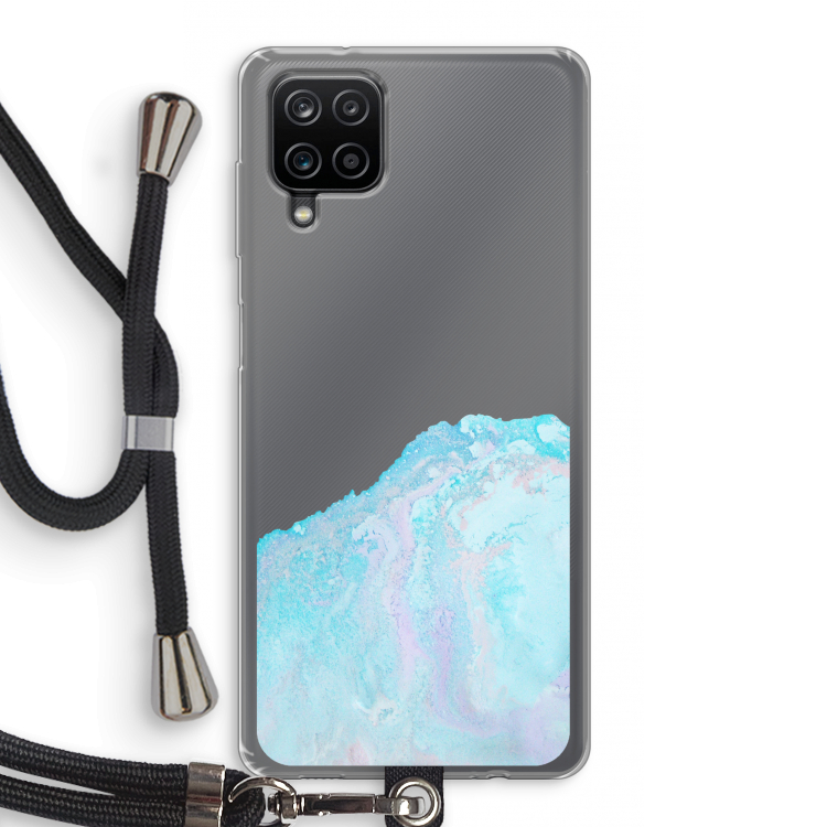Fantasie pastel: Samsung Galaxy A12 Transparant Hoesje met koord