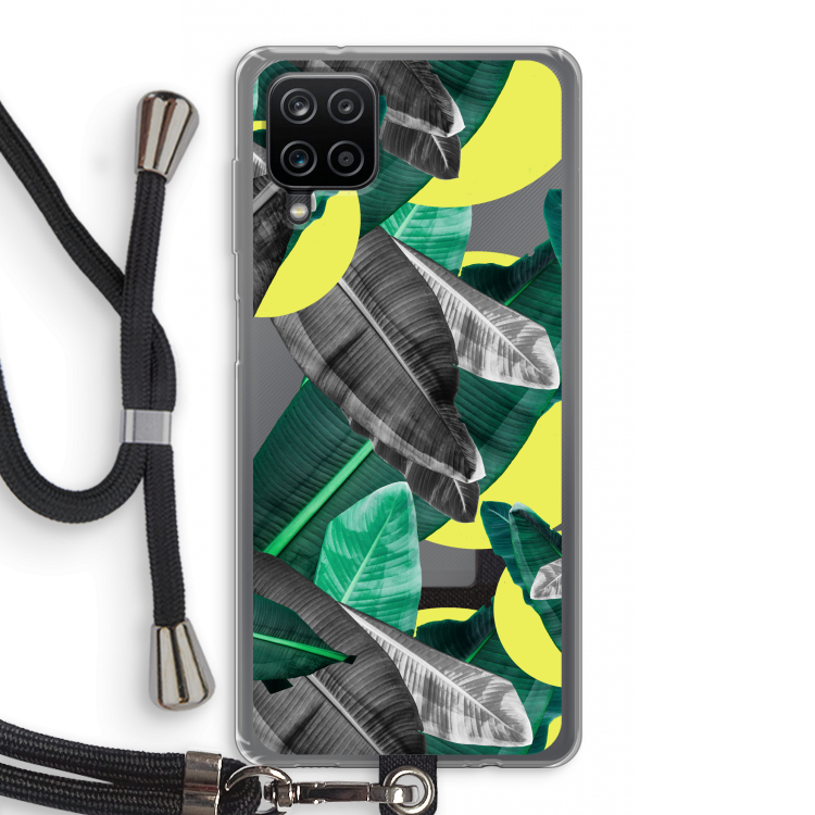 Fantasie jungle: Samsung Galaxy A12 Transparant Hoesje met koord