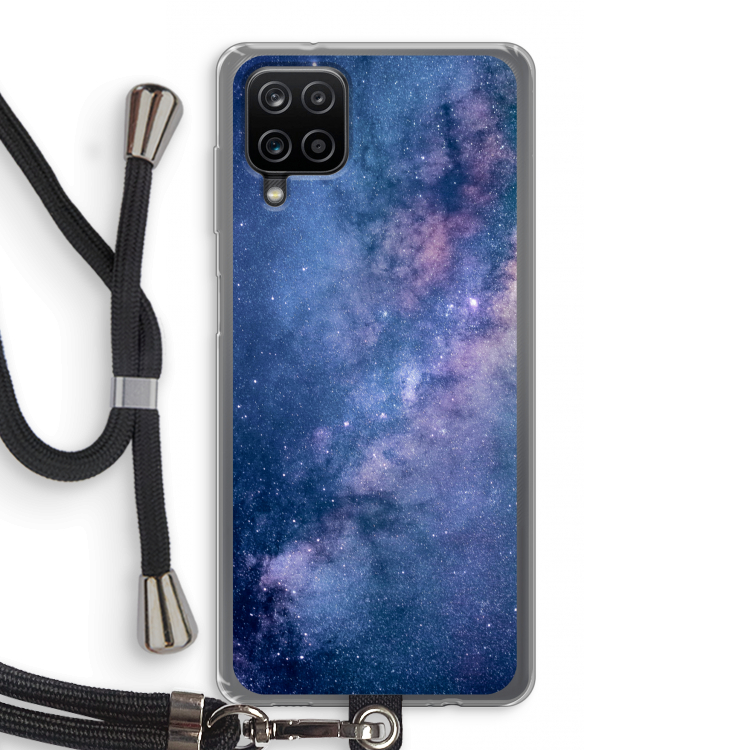 Nebula: Samsung Galaxy A12 Transparant Hoesje met koord