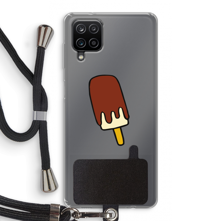 Frisco: Samsung Galaxy A12 Transparant Hoesje met koord