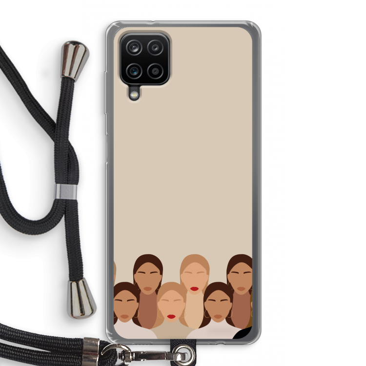 Girls girls girls: Samsung Galaxy A12 Transparant Hoesje met koord
