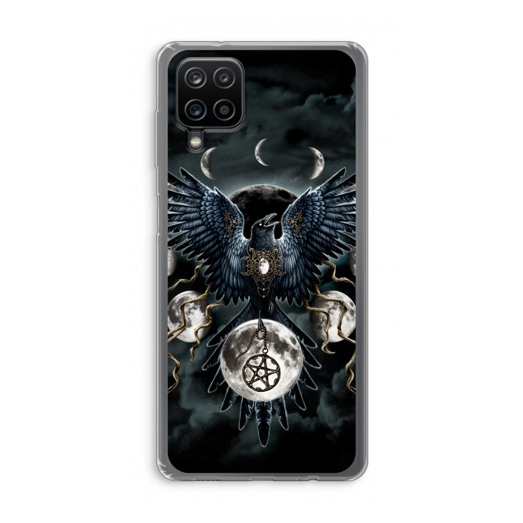Sinister Wings: Samsung Galaxy A12 Transparant Hoesje