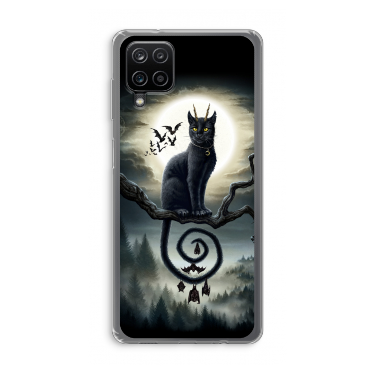 Moonlight Companions: Samsung Galaxy A12 Transparant Hoesje