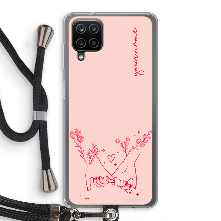 Best Friends: Samsung Galaxy A12 Transparant Hoesje met koord