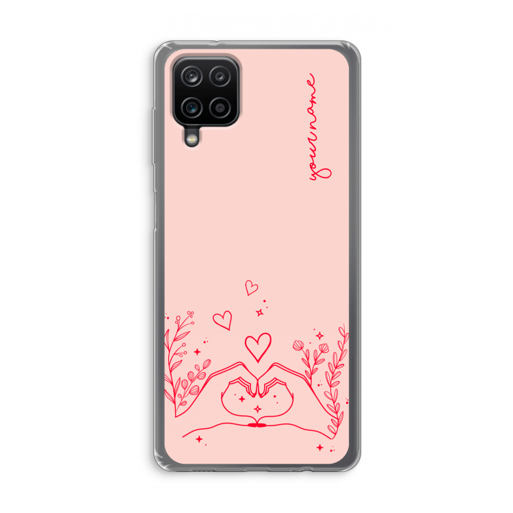 Love is in the air: Samsung Galaxy A12 Transparant Hoesje