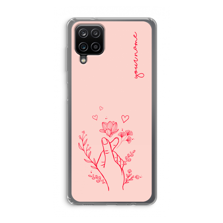 Giving Flowers: Samsung Galaxy A12 Transparant Hoesje