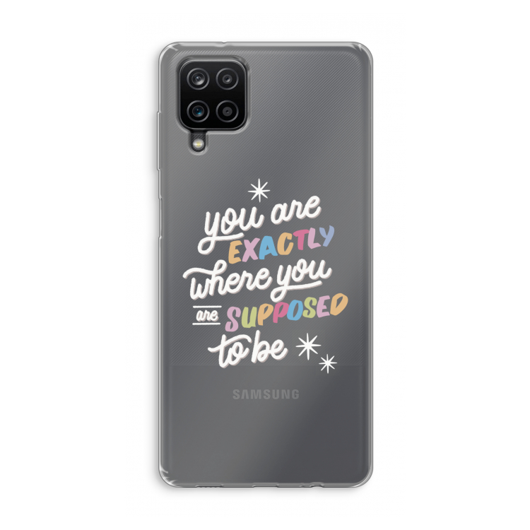 Right Place: Samsung Galaxy A12 Transparant Hoesje
