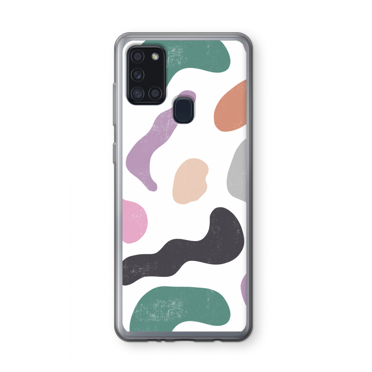 Memphis Shapes: Samsung Galaxy A21s Transparant Hoesje