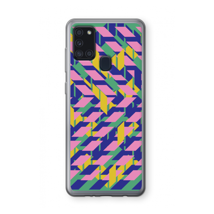 Skew Blush 1: Samsung Galaxy A21s Transparant Hoesje
