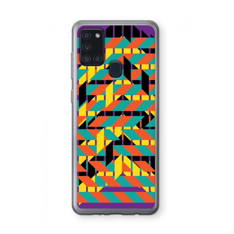 Skew Bee 2: Samsung Galaxy A21s Transparant Hoesje