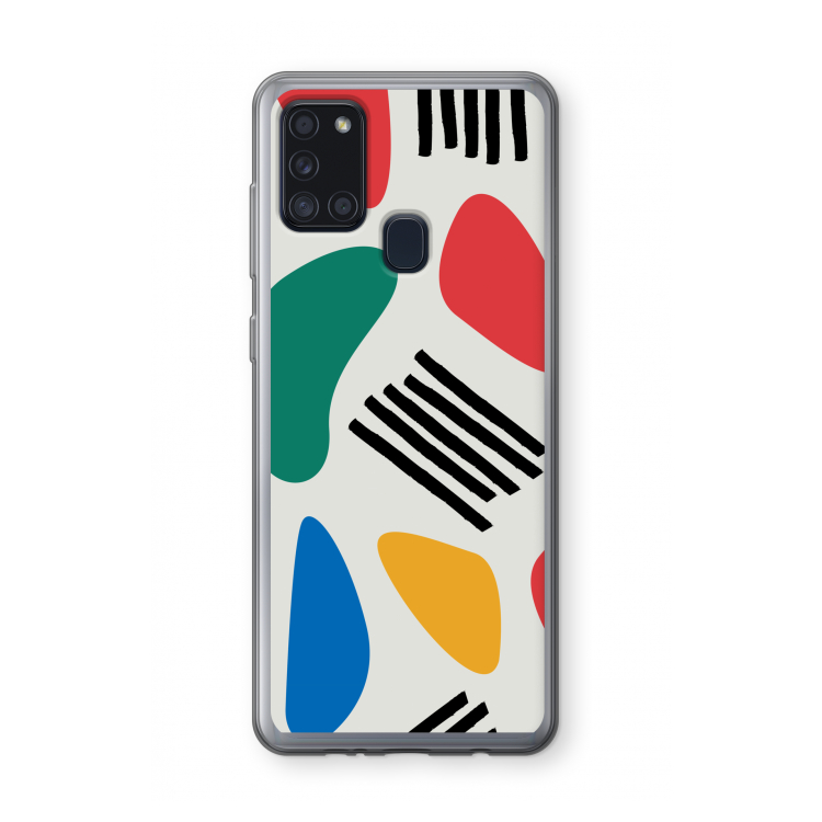 Illustratieve pop 1: Samsung Galaxy A21s Transparant Hoesje