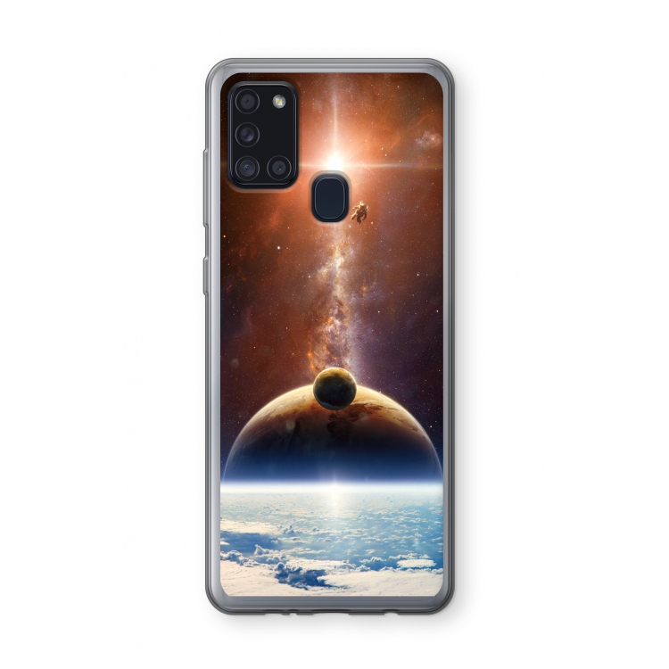 Omicron 2019: Samsung Galaxy A21s Transparant Hoesje