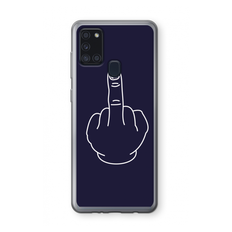 F**k U: Samsung Galaxy A21s Transparant Hoesje