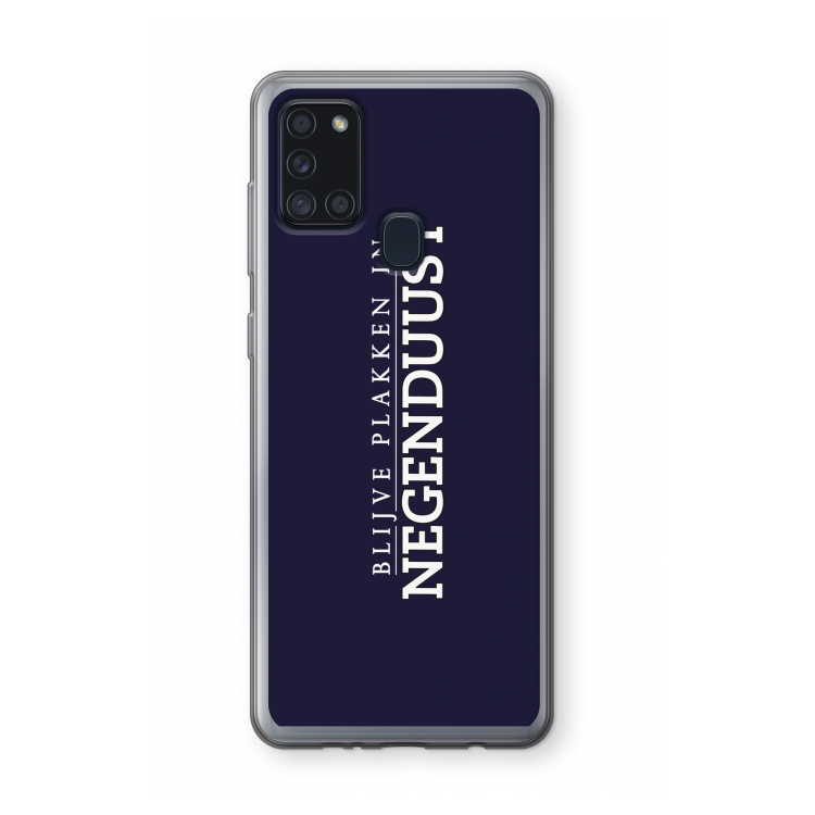 Blijve plakken in Negenduust: Samsung Galaxy A21s Transparant Hoesje