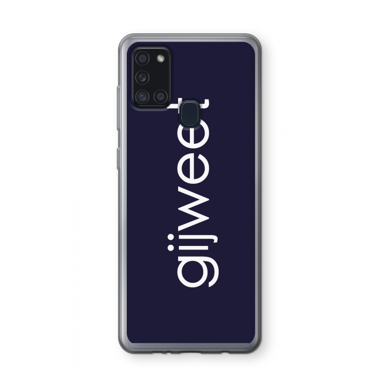 Gijweet: Samsung Galaxy A21s Transparant Hoesje