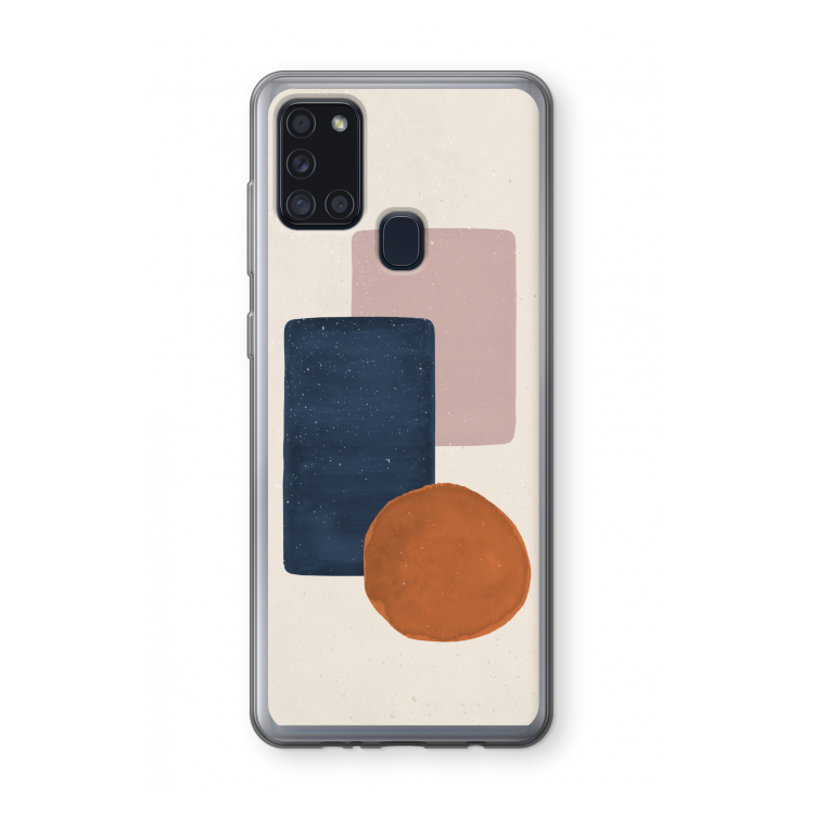 Geo #3: Samsung Galaxy A21s Transparant Hoesje