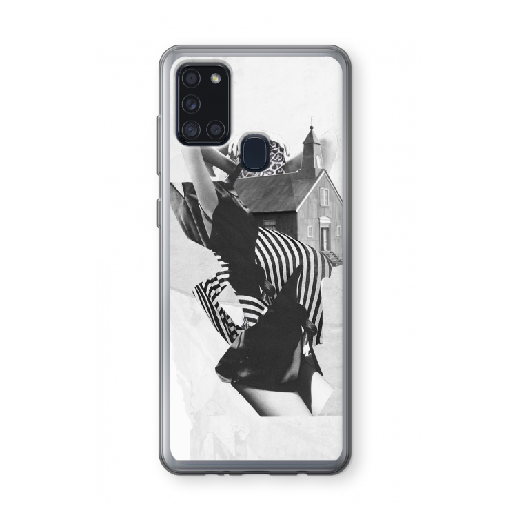 House: Samsung Galaxy A21s Transparant Hoesje