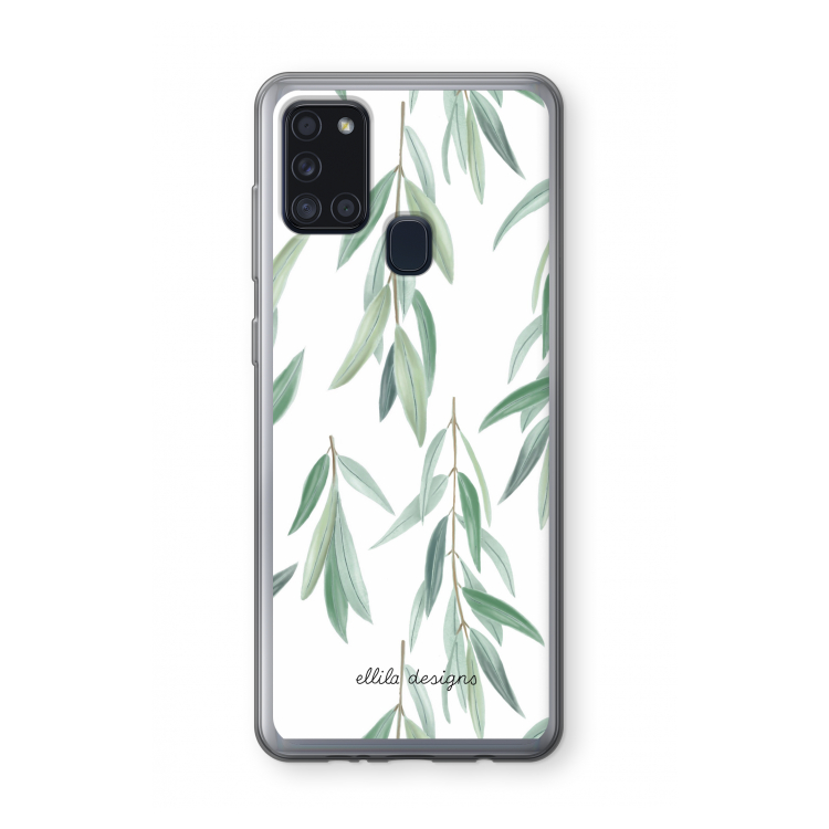 Branch up your life: Samsung Galaxy A21s Transparant Hoesje