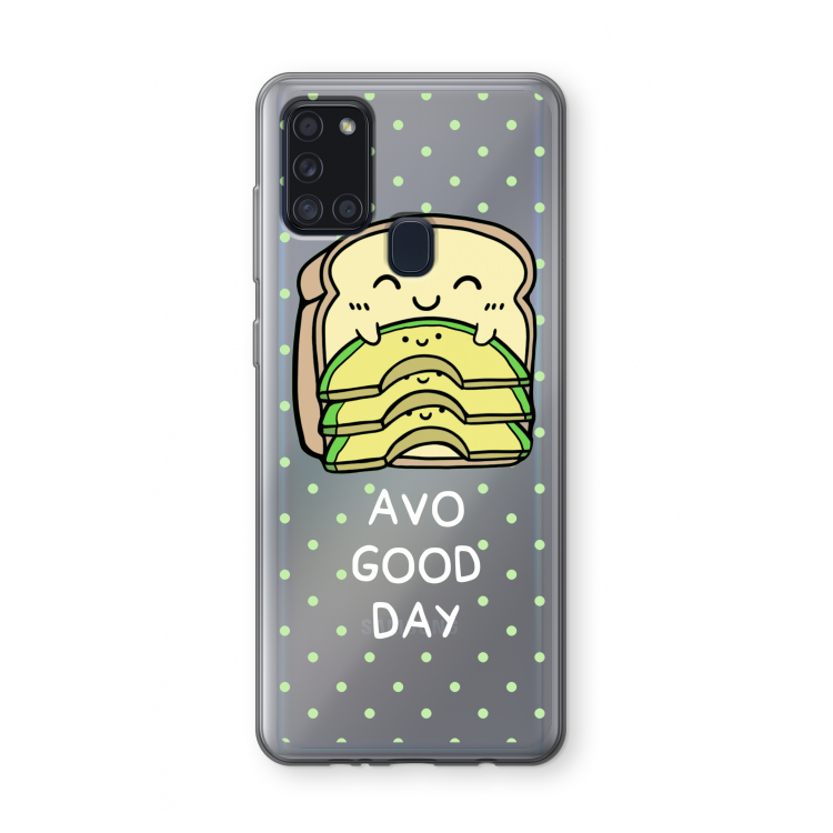 Avo Good Day: Samsung Galaxy A21s Transparant Hoesje