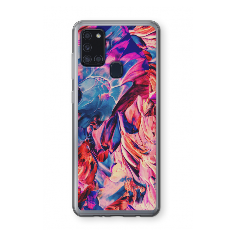Pink Orchard: Samsung Galaxy A21s Transparant Hoesje