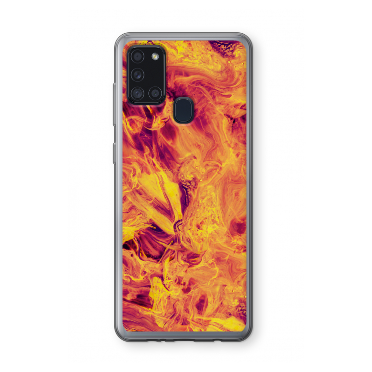 Eternal Fire: Samsung Galaxy A21s Transparant Hoesje
