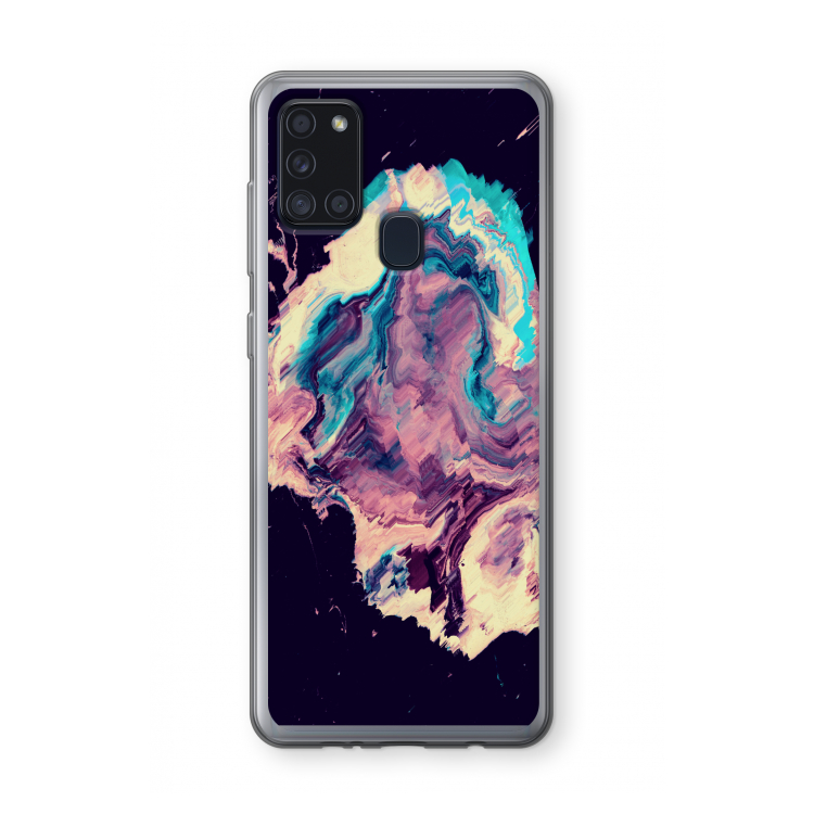 Cosmic Silence: Samsung Galaxy A21s Transparant Hoesje