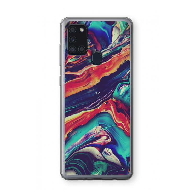 Chameleon Sun: Samsung Galaxy A21s Transparant Hoesje