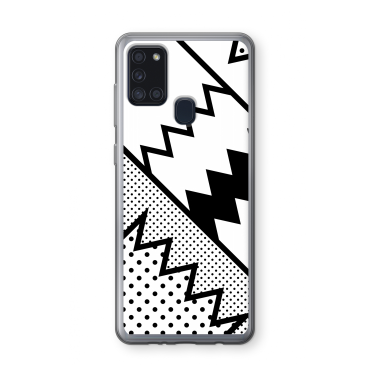 Pop Art #5: Samsung Galaxy A21s Transparant Hoesje