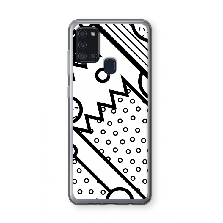 Pop Art #4: Samsung Galaxy A21s Transparant Hoesje