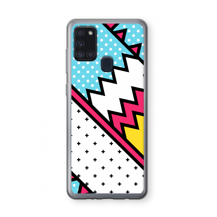 Pop Art #2: Samsung Galaxy A21s Transparant Hoesje