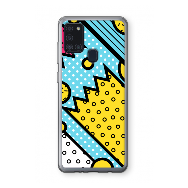 Pop Art #1: Samsung Galaxy A21s Transparant Hoesje