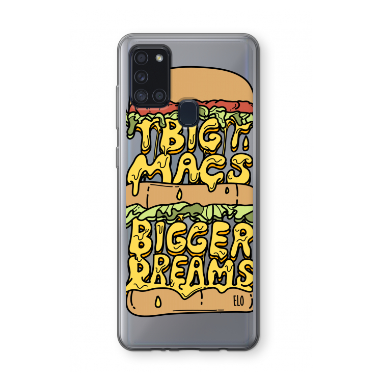 Big Macs Bigger Dreams: Samsung Galaxy A21s Transparant Hoesje