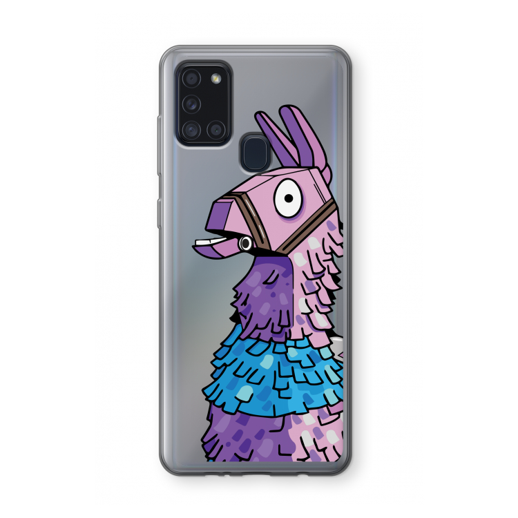 Lama: Samsung Galaxy A21s Transparant Hoesje