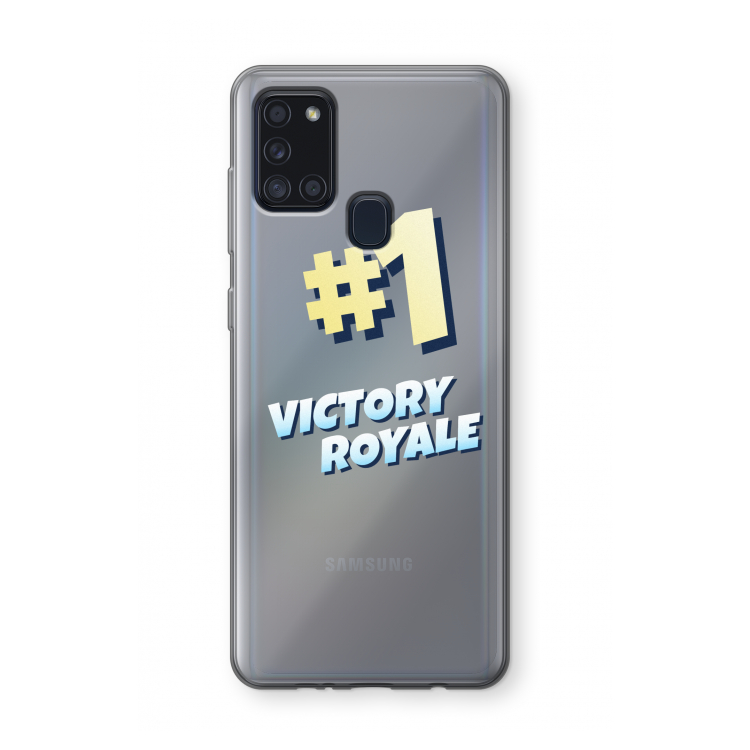 Victory Royale: Samsung Galaxy A21s Transparant Hoesje
