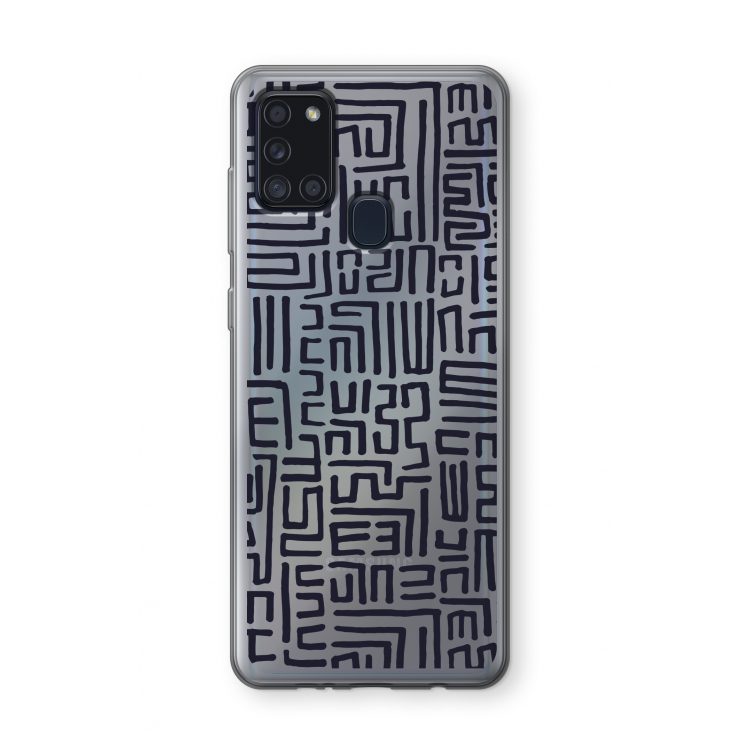 Moroccan Print: Samsung Galaxy A21s Transparant Hoesje