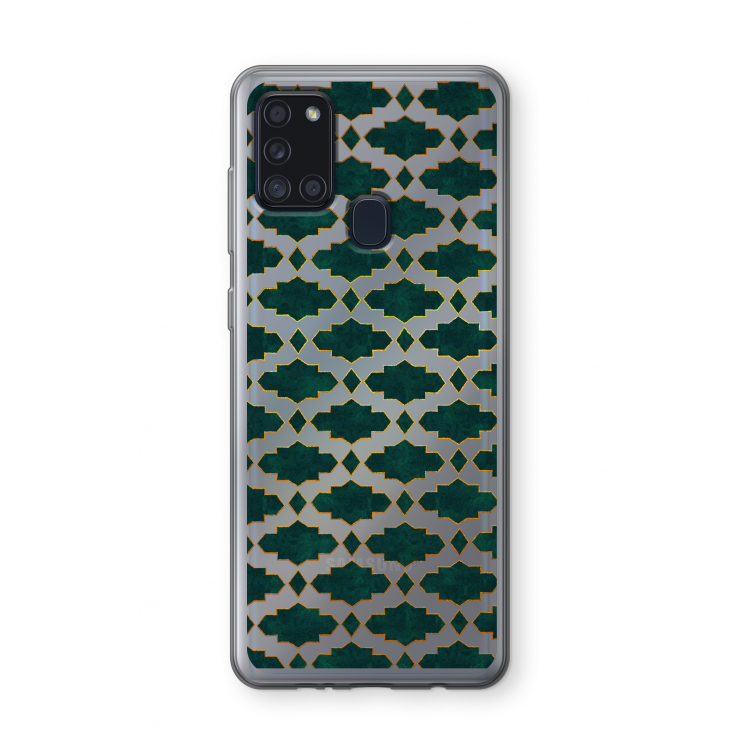 Moroccan tiles: Samsung Galaxy A21s Transparant Hoesje