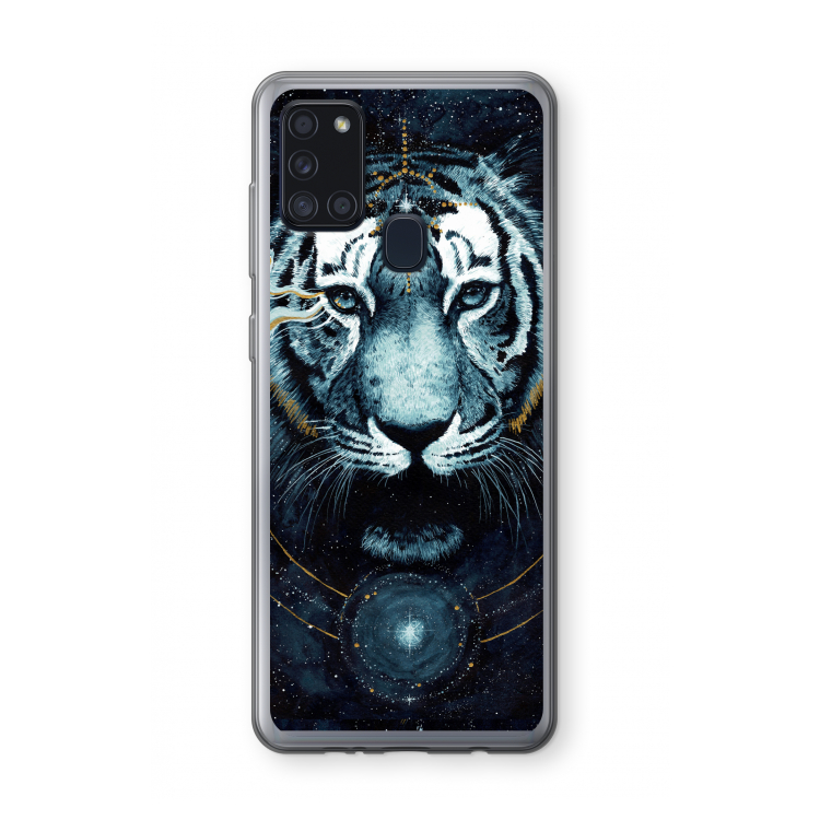 Darkness Tiger: Samsung Galaxy A21s Transparant Hoesje