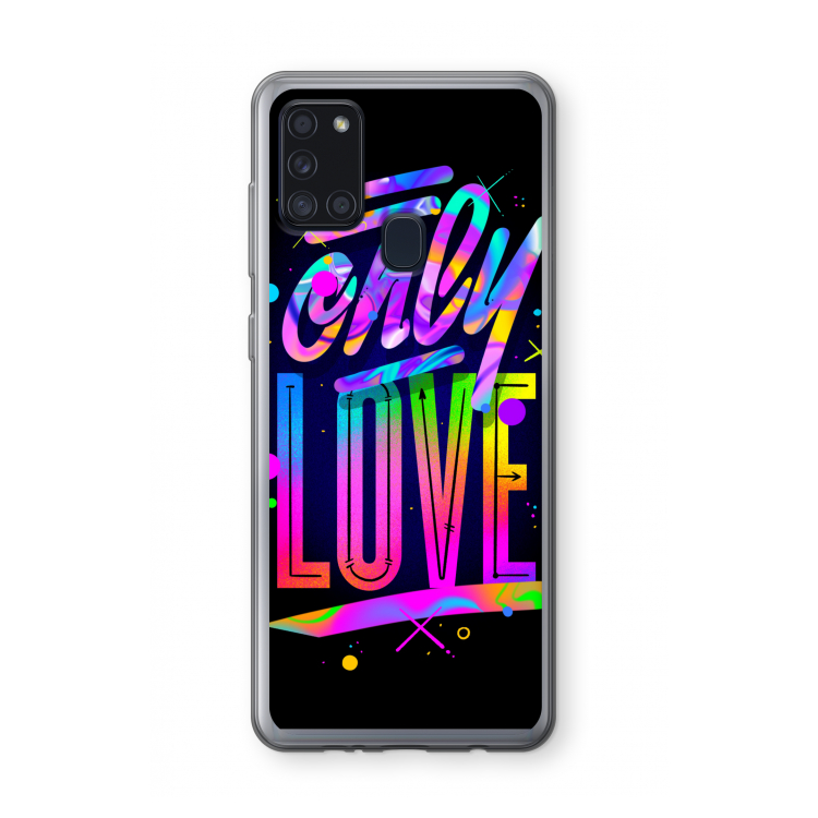Only Love: Samsung Galaxy A21s Transparant Hoesje