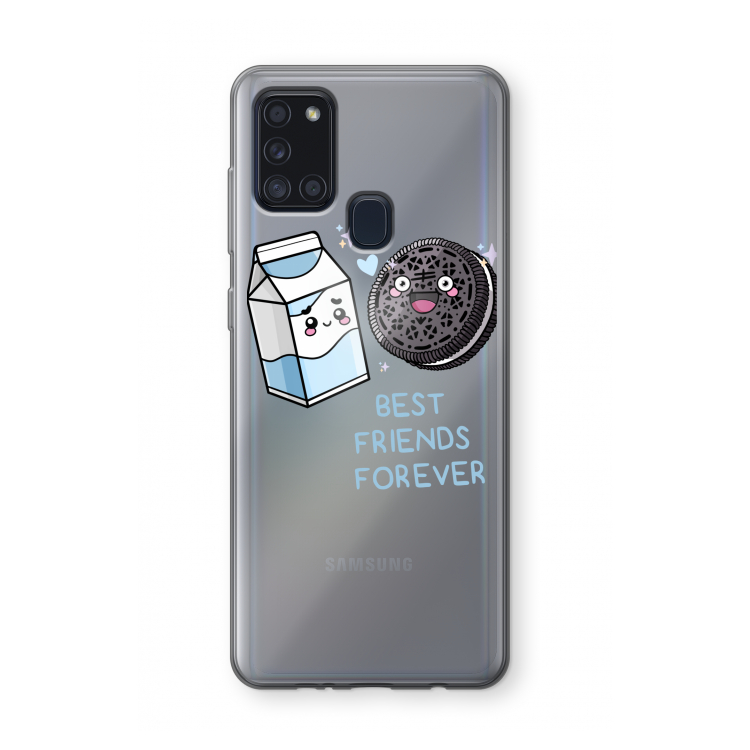 Best Friend Forever: Samsung Galaxy A21s Transparant Hoesje