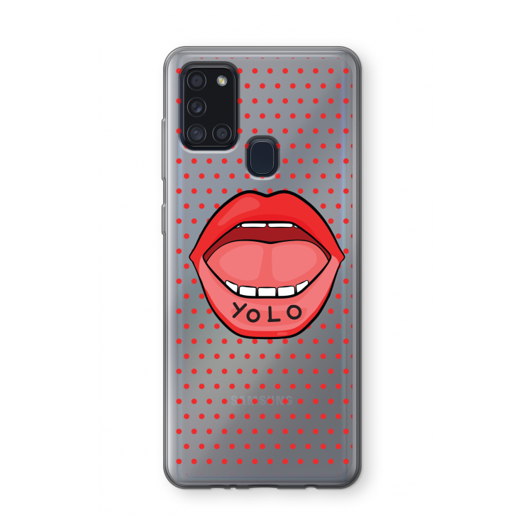 Yolo Denise: Samsung Galaxy A21s Transparant Hoesje