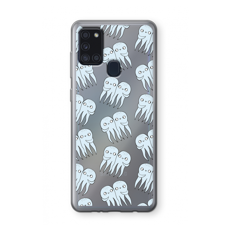 Octopussen: Samsung Galaxy A21s Transparant Hoesje