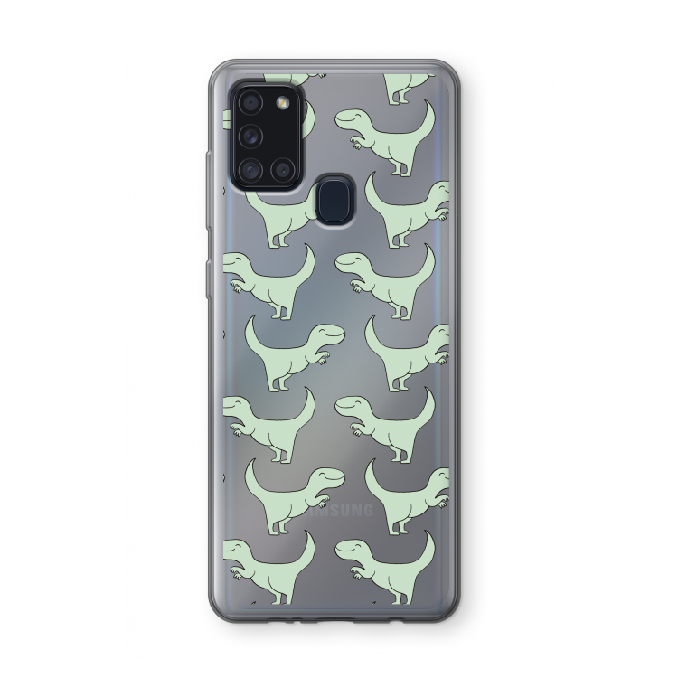 Dinos: Samsung Galaxy A21s Transparant Hoesje