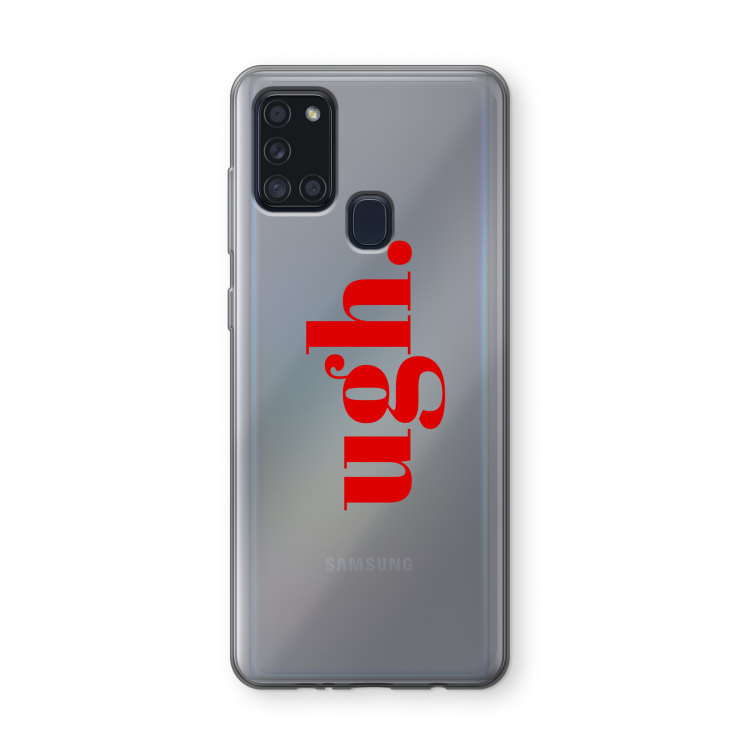 Ugh: Samsung Galaxy A21s Transparant Hoesje