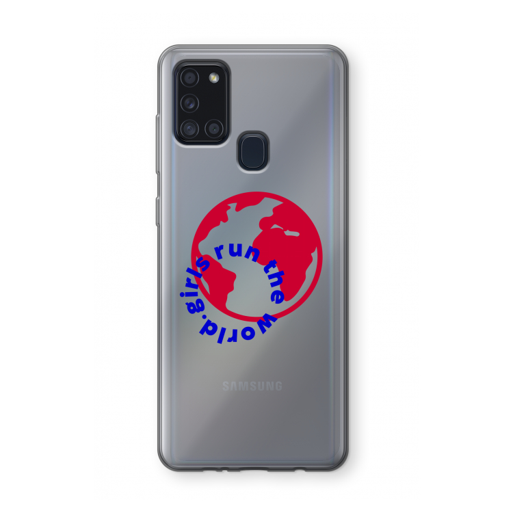 Run The World: Samsung Galaxy A21s Transparant Hoesje