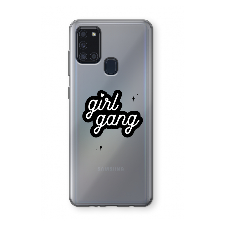 Girl Gang: Samsung Galaxy A21s Transparant Hoesje