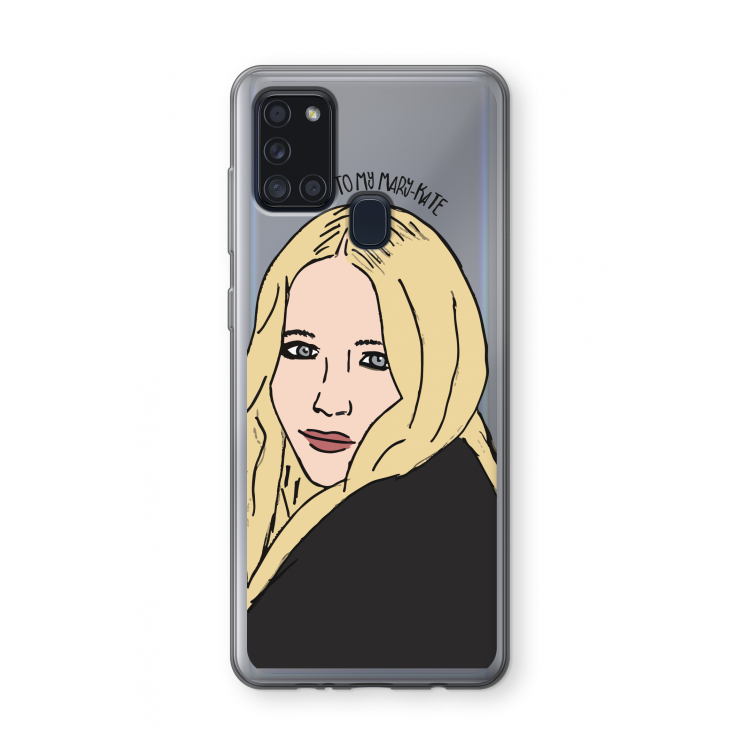 Mary Kate: Samsung Galaxy A21s Transparant Hoesje