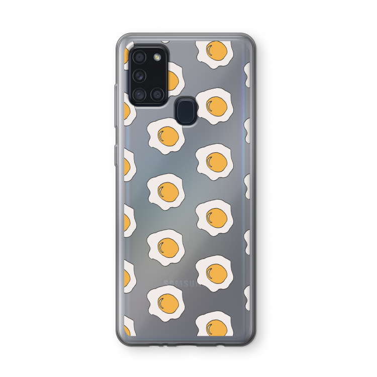 Bacon to my eggs #1: Samsung Galaxy A21s Transparant Hoesje